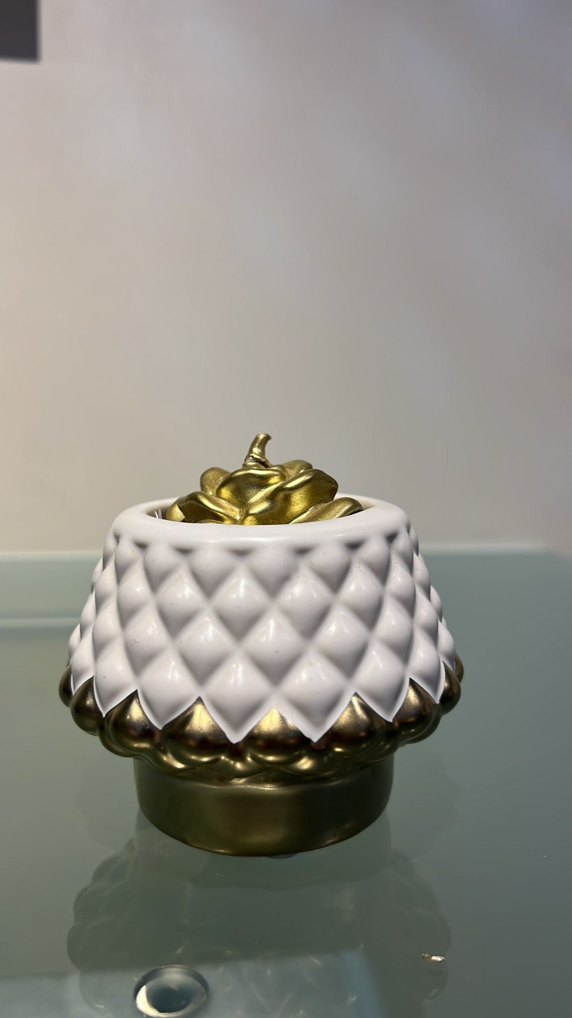 Porta candela natalizio