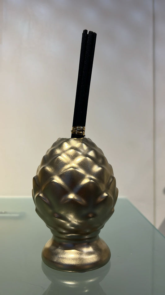 Profumatore pigna in metallo