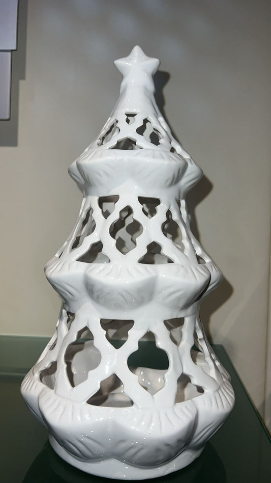 Albero in ceramica porta candela