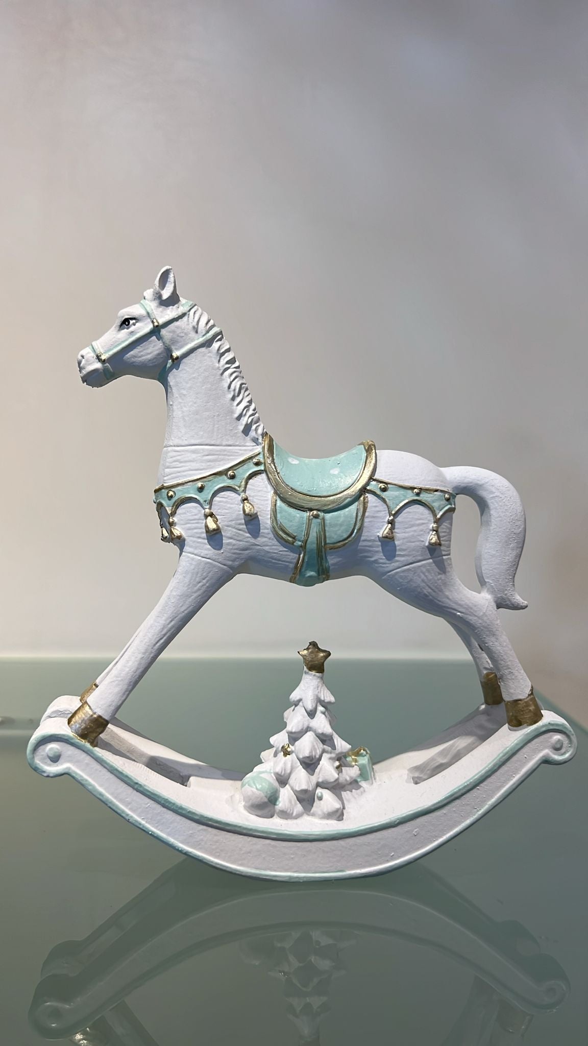 Decoro cavallo a dondolo