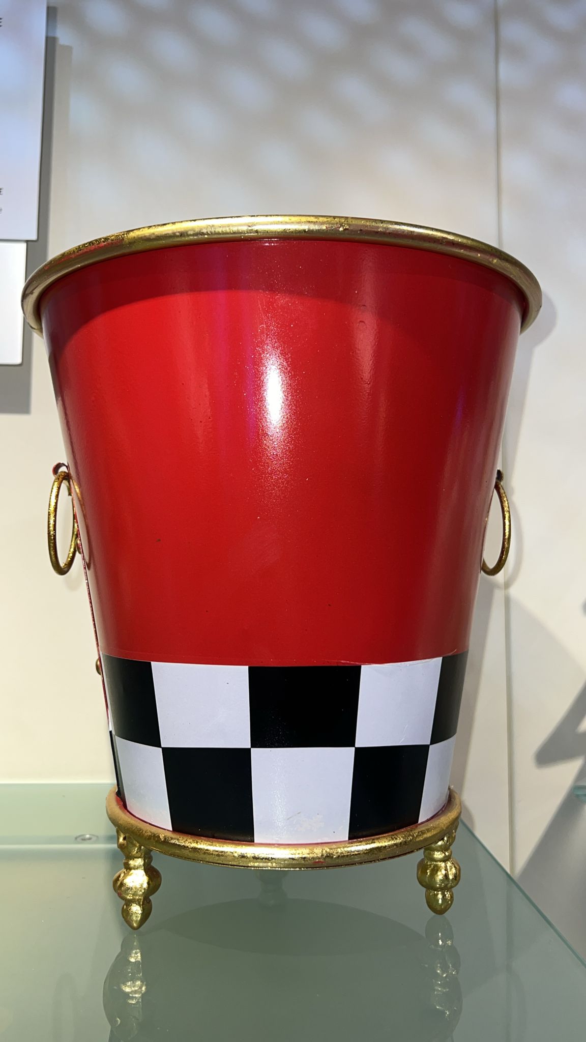 Secchiello metallo natalizio