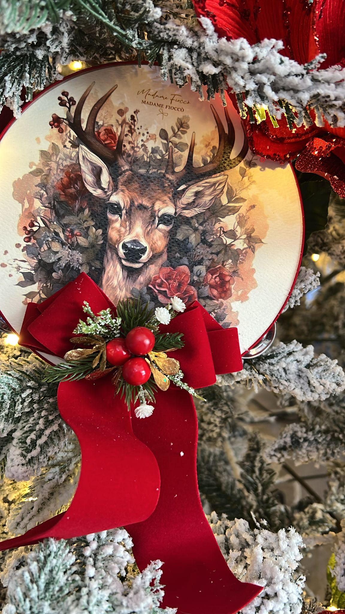 Tamburello decoro albero