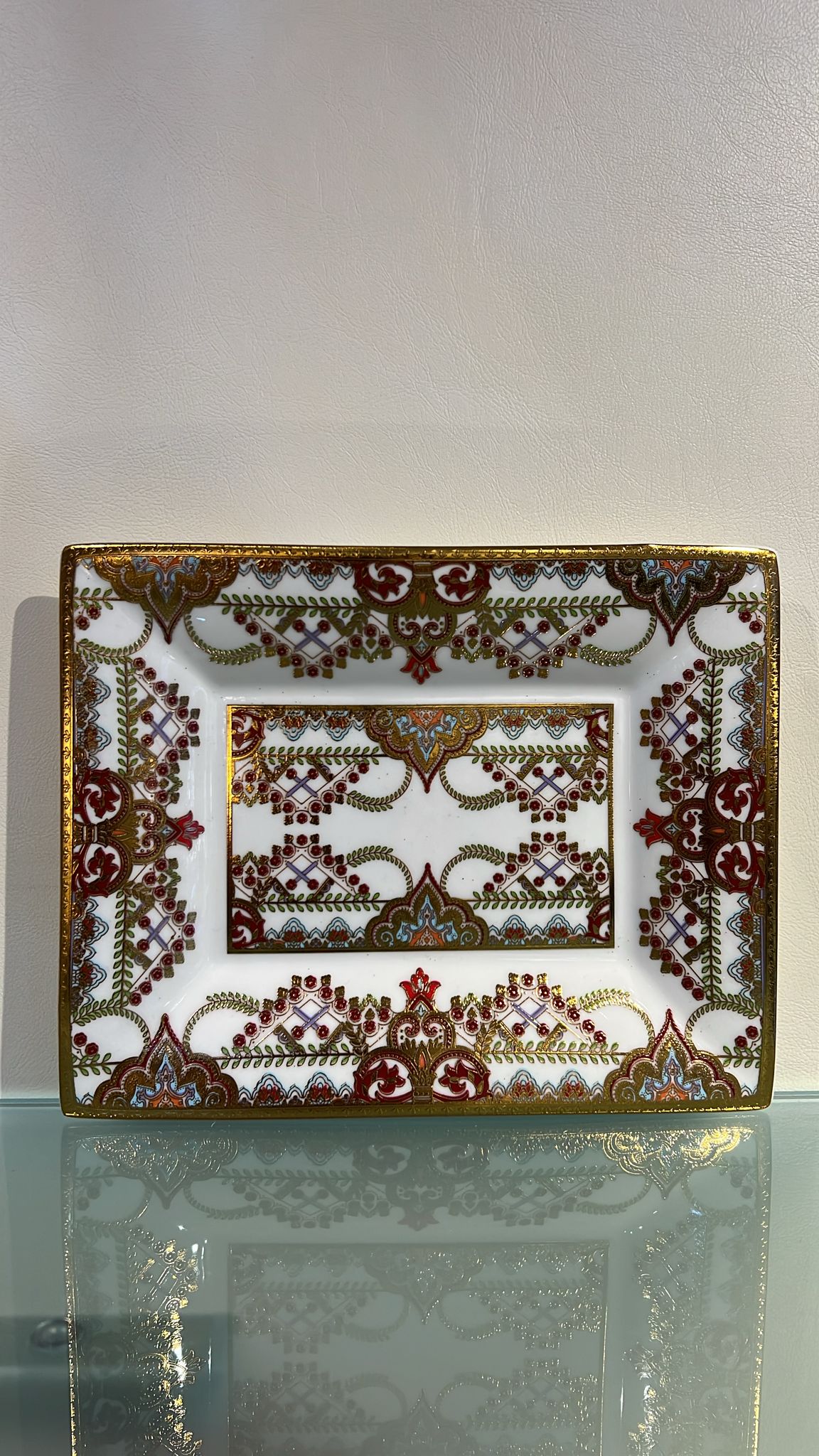 Svuota tasche oro/bianco/rosso