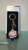 Portachiavi "Cupcake" blu