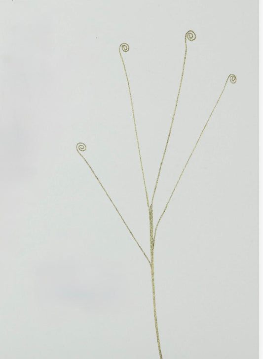 Ramo sintetico in glitter oro modellabile