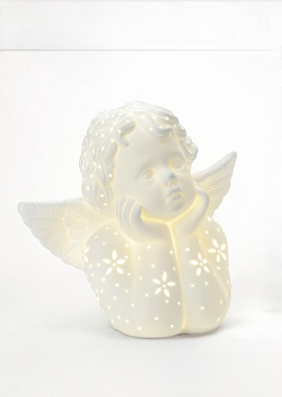 Lampada in porcellana white "Angioletto"