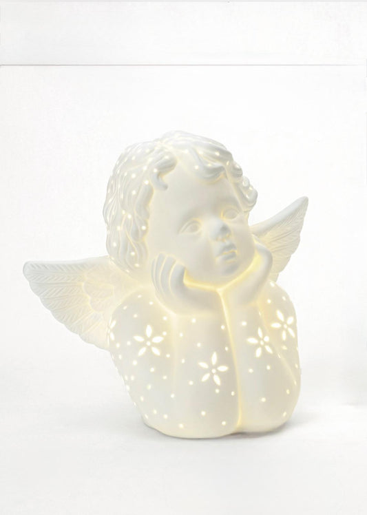 Lampada in porcellana white "Angioletto"