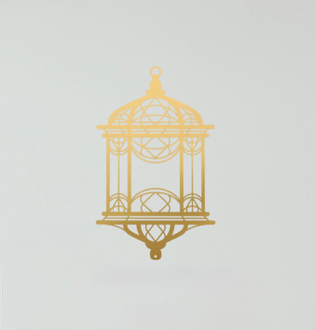 Decoro albero oro "Lanterna"