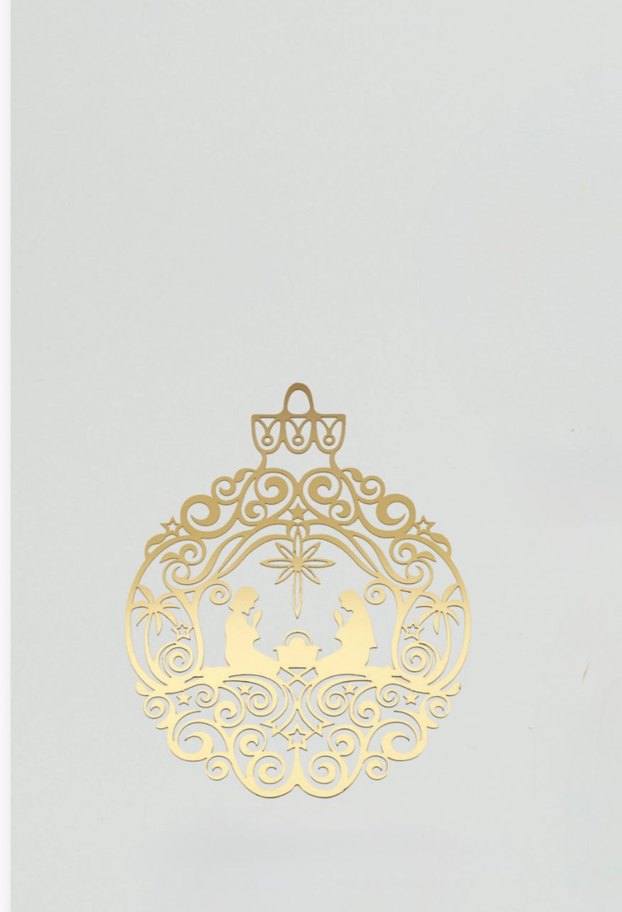 Decoro albero oro "Natività"