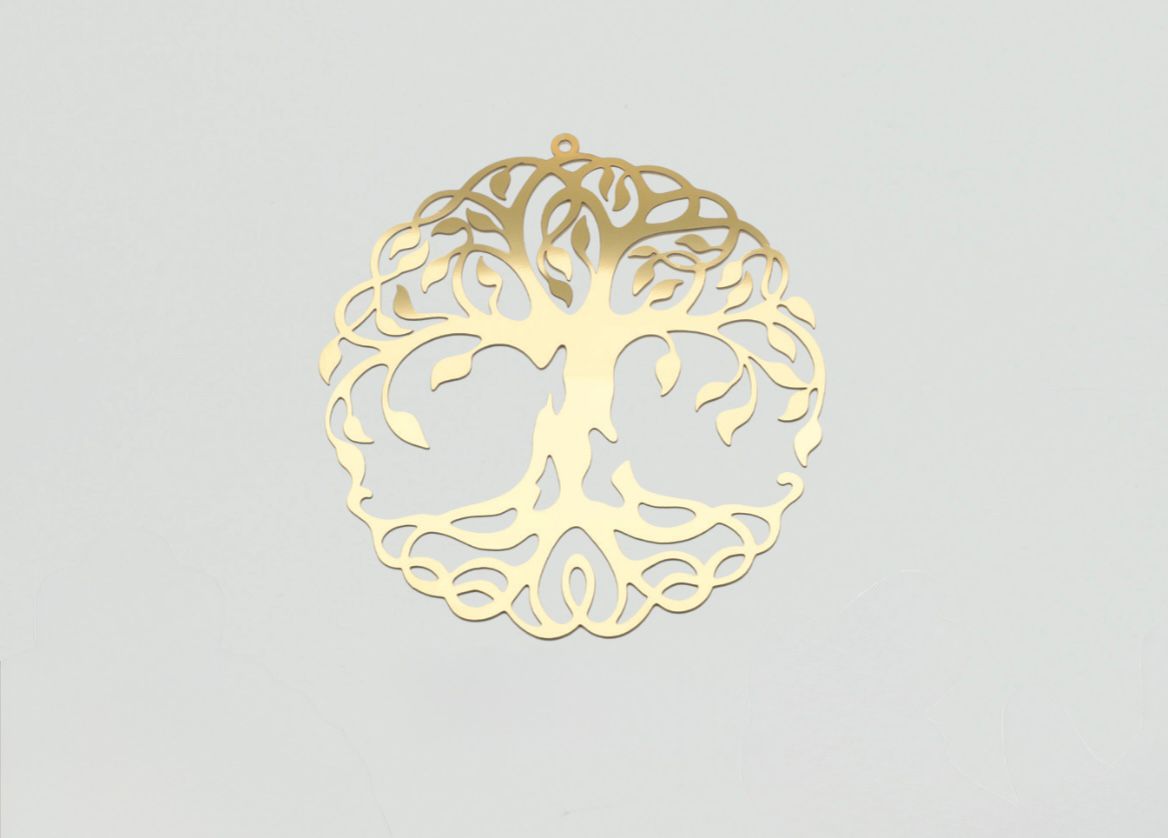 Decoro albero oro "Albero della Vita"
