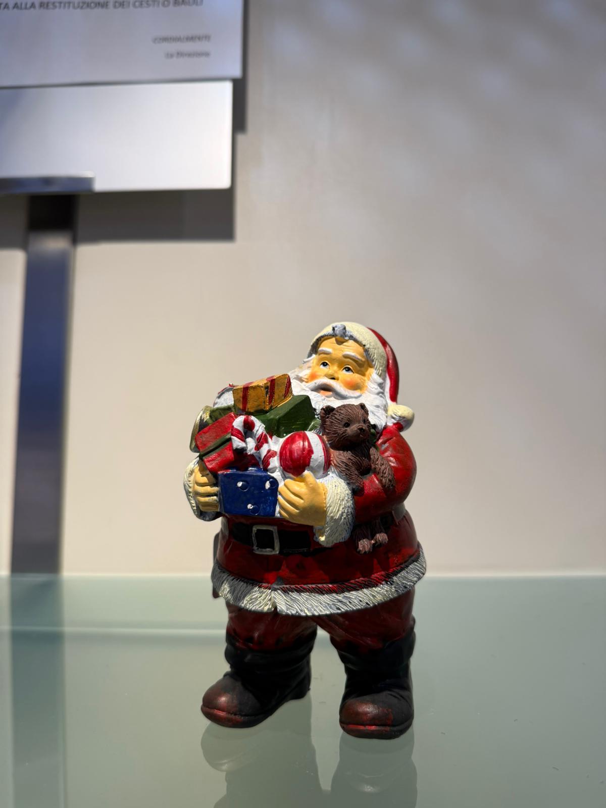 Babbo Natale decoro in resina