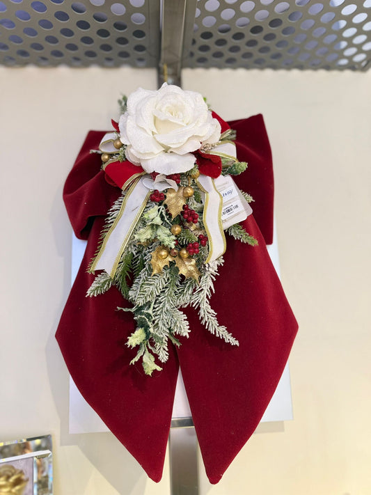 Fiocco addobbo fiori di lena