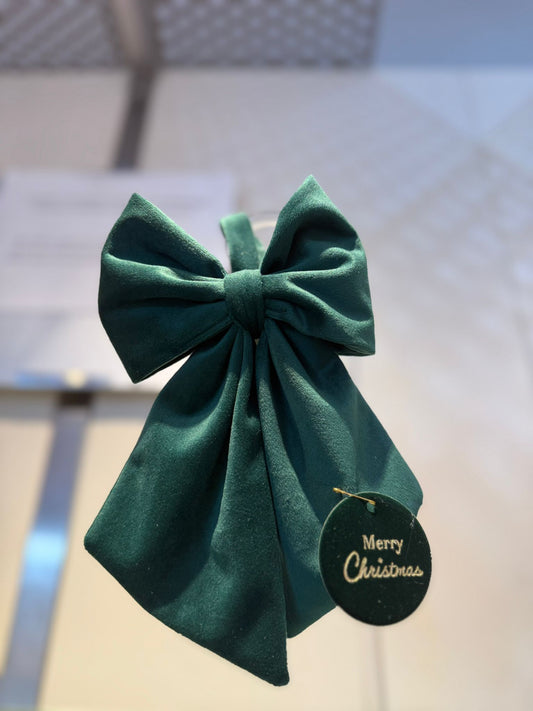 Fiocco verde in velluto