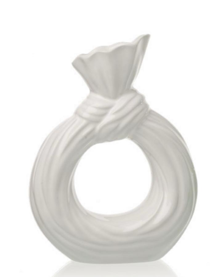 Vaso intreccio "Tokyo" bianco