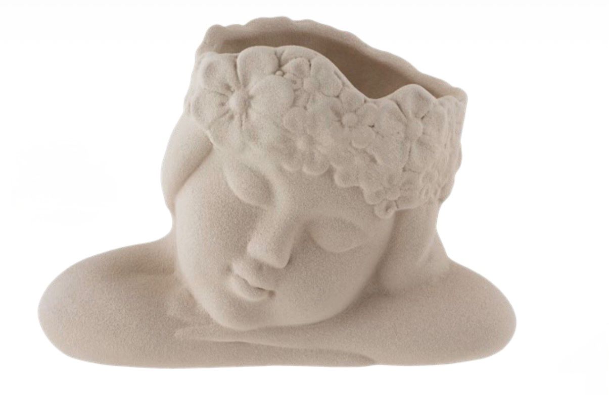 Vaso "Angelo" in gres tortora