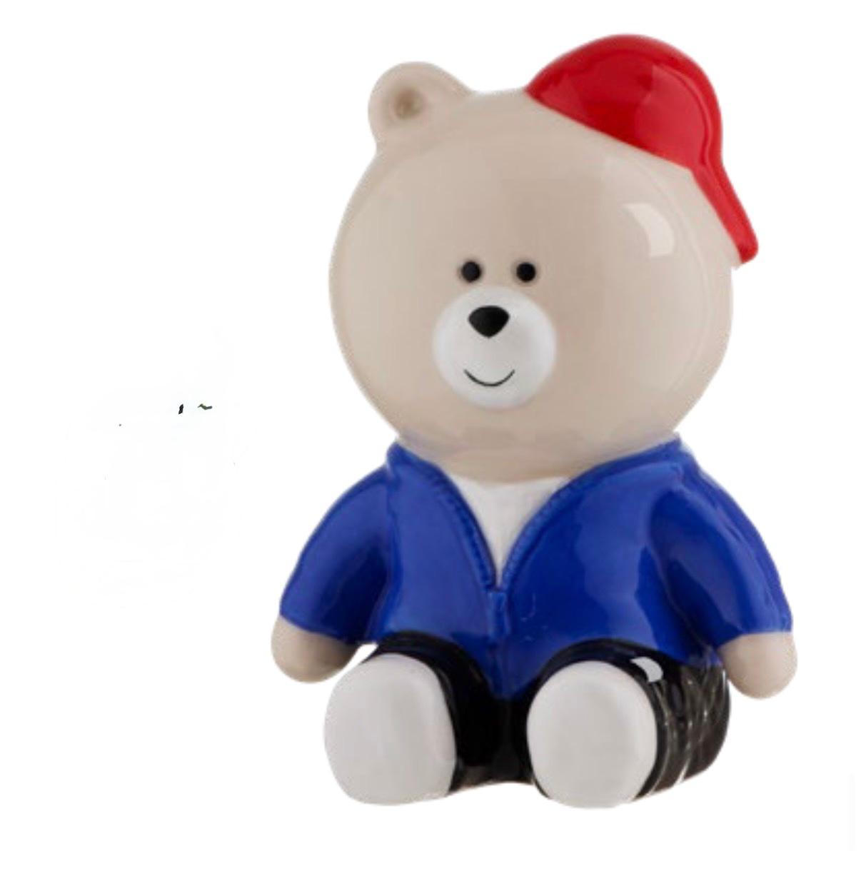 Orsetto in porcellana lucida "Boston"