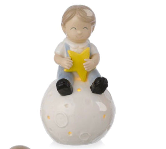 Bimbo su luna led stella