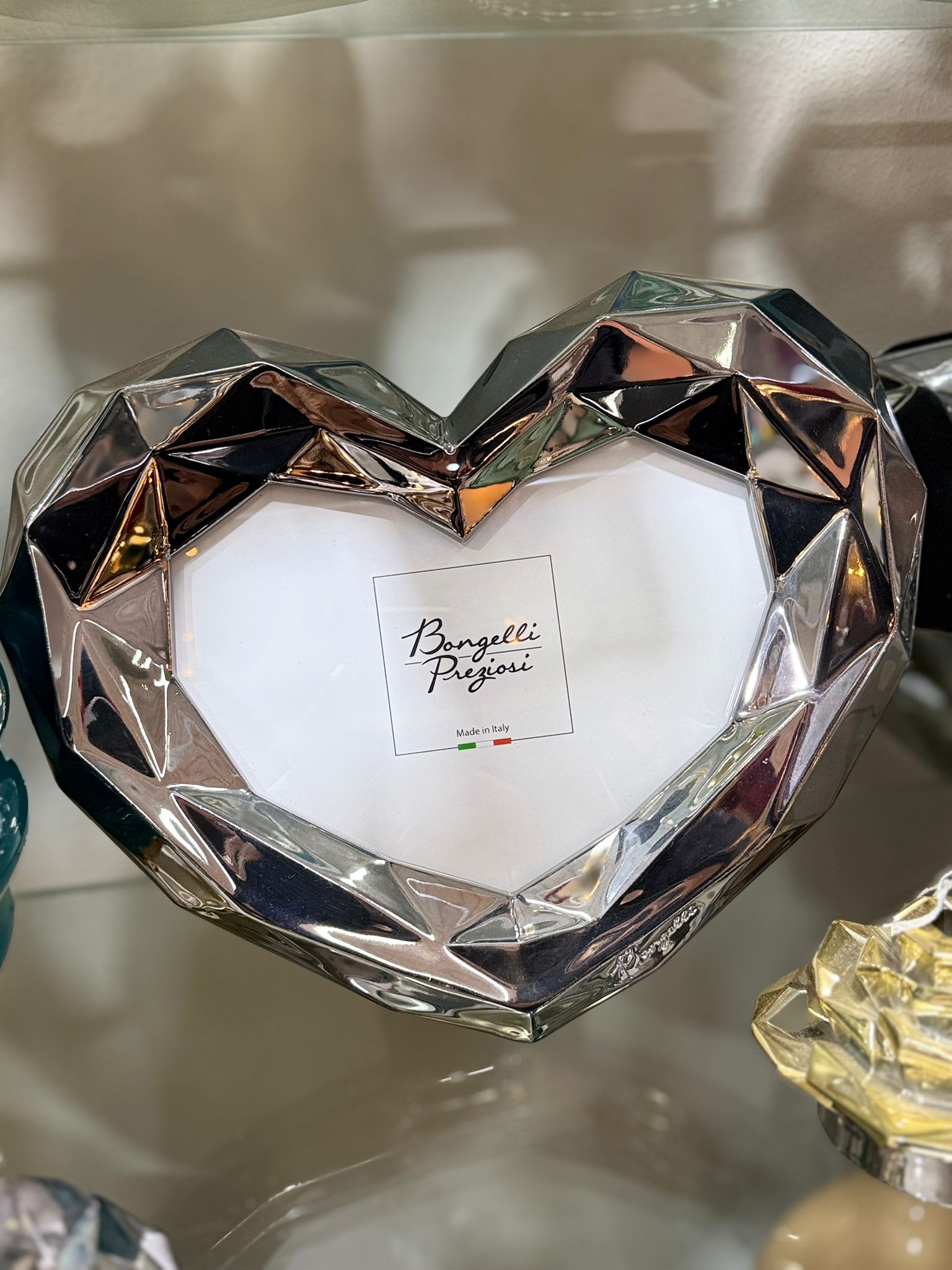 Cornice cuore argento