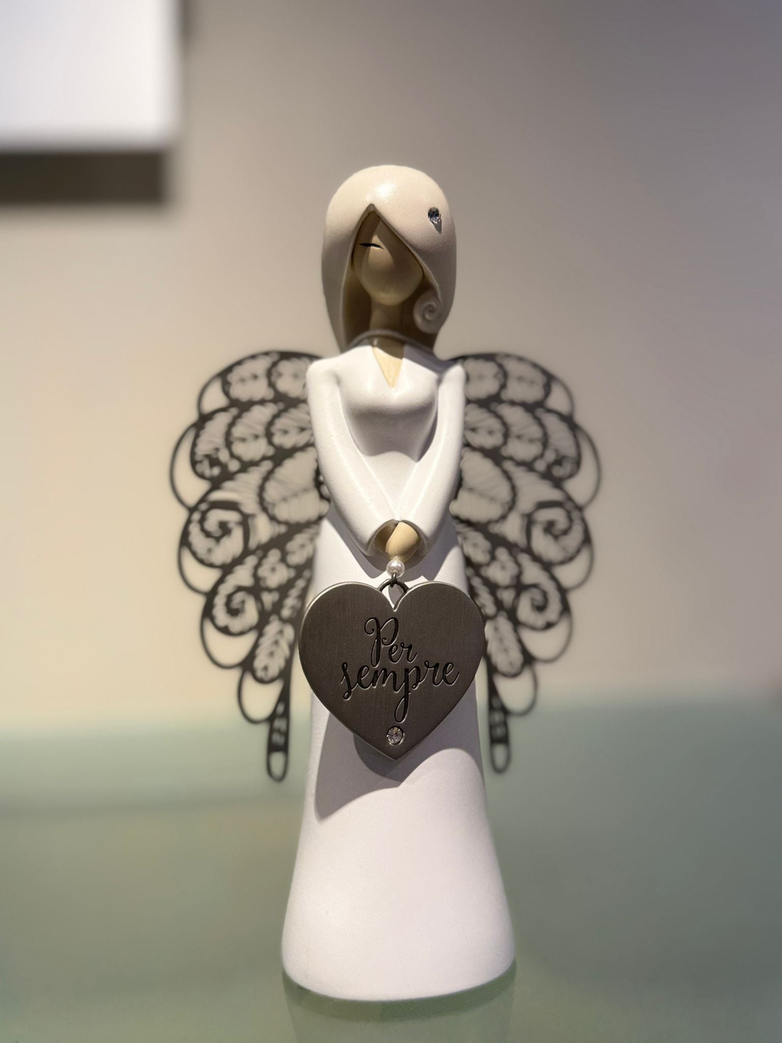 You are an Angel cuore grigio "Per Sempre"