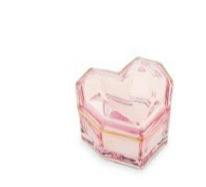 Scatola a cuore cipria