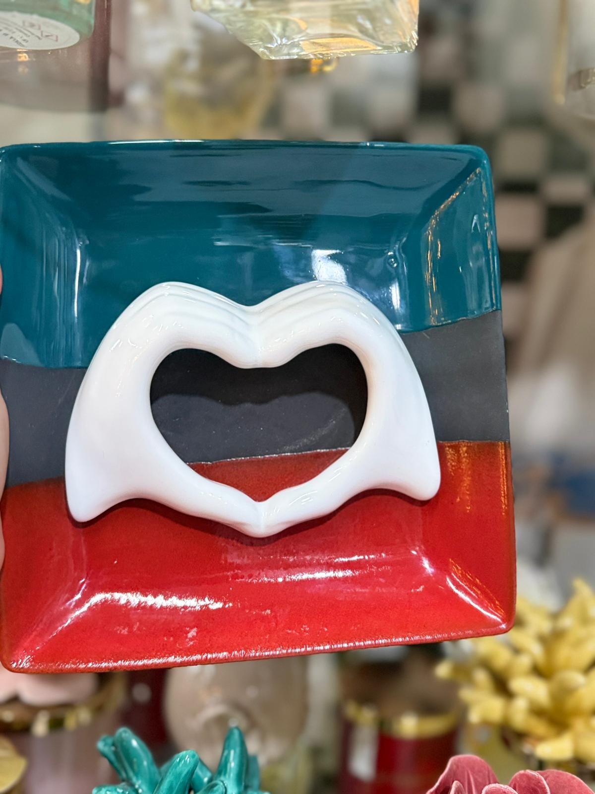 Svuota tasche blu e rosso