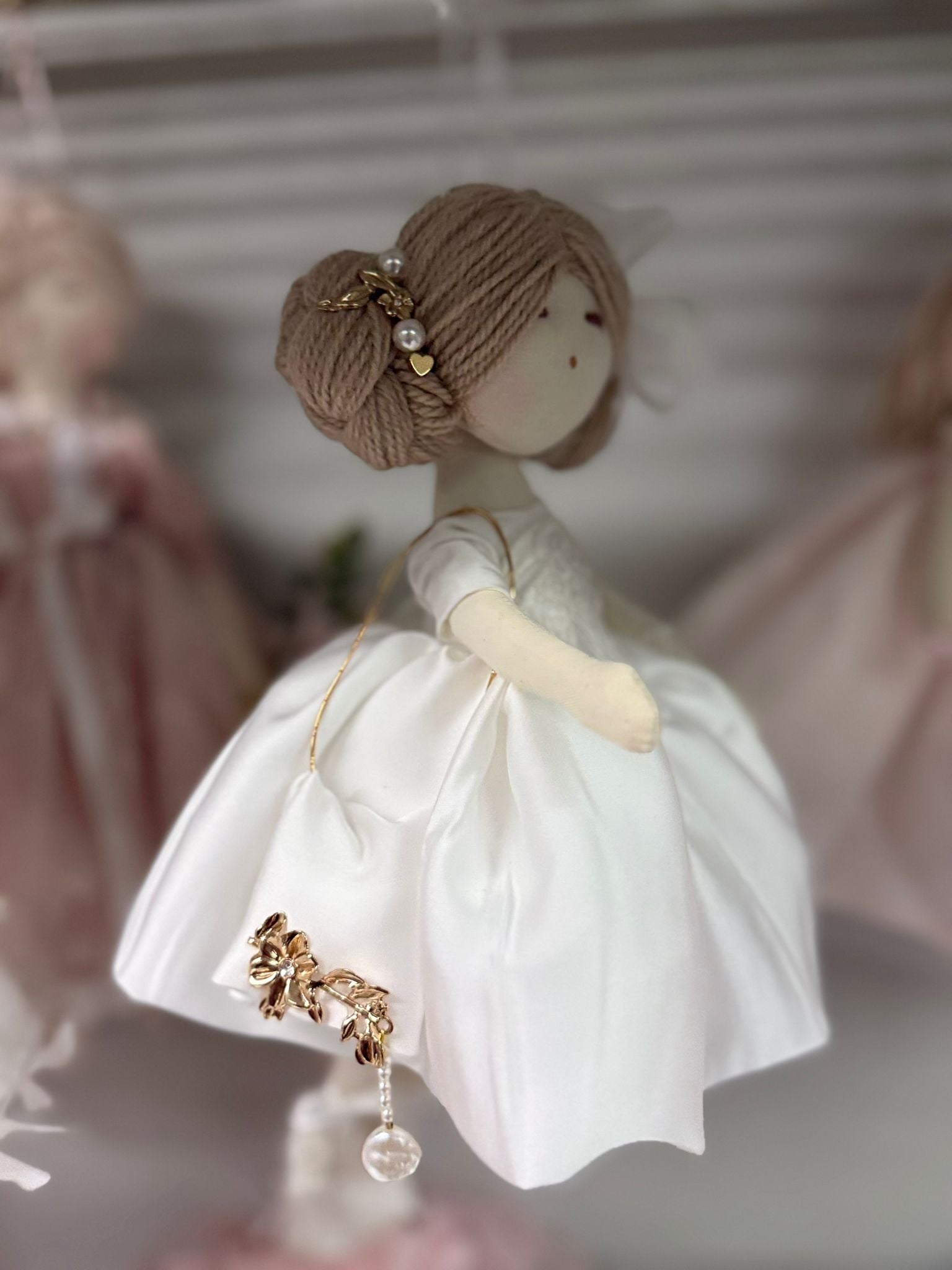 Bambola grande in stoffa chiffon