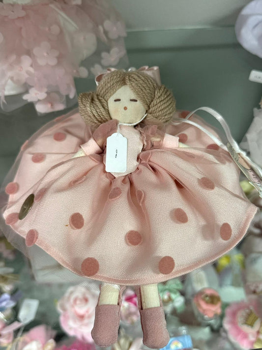 Bambola a pois cipria