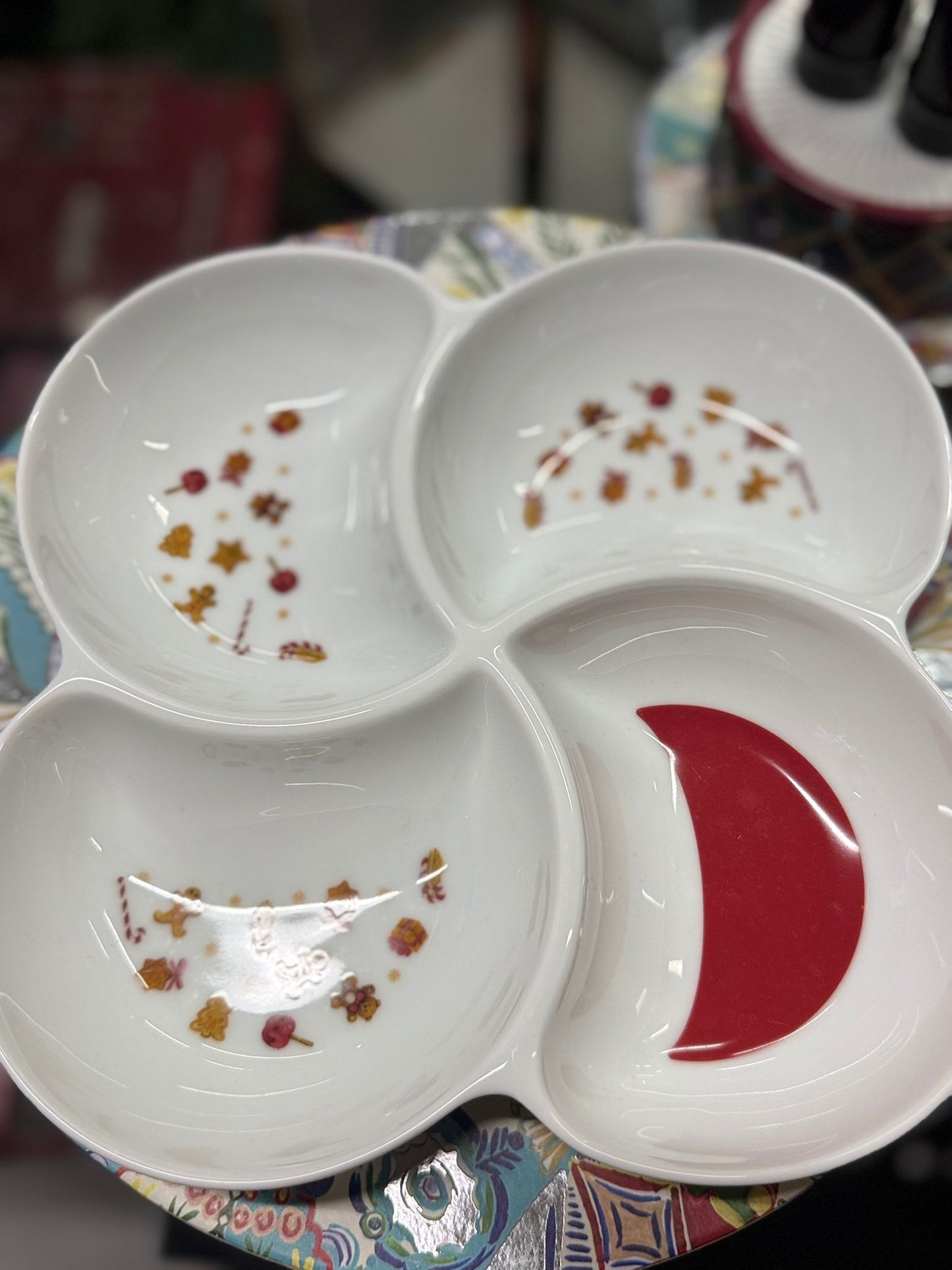 Antipastiera 4 scomparti "Sweet Natale"