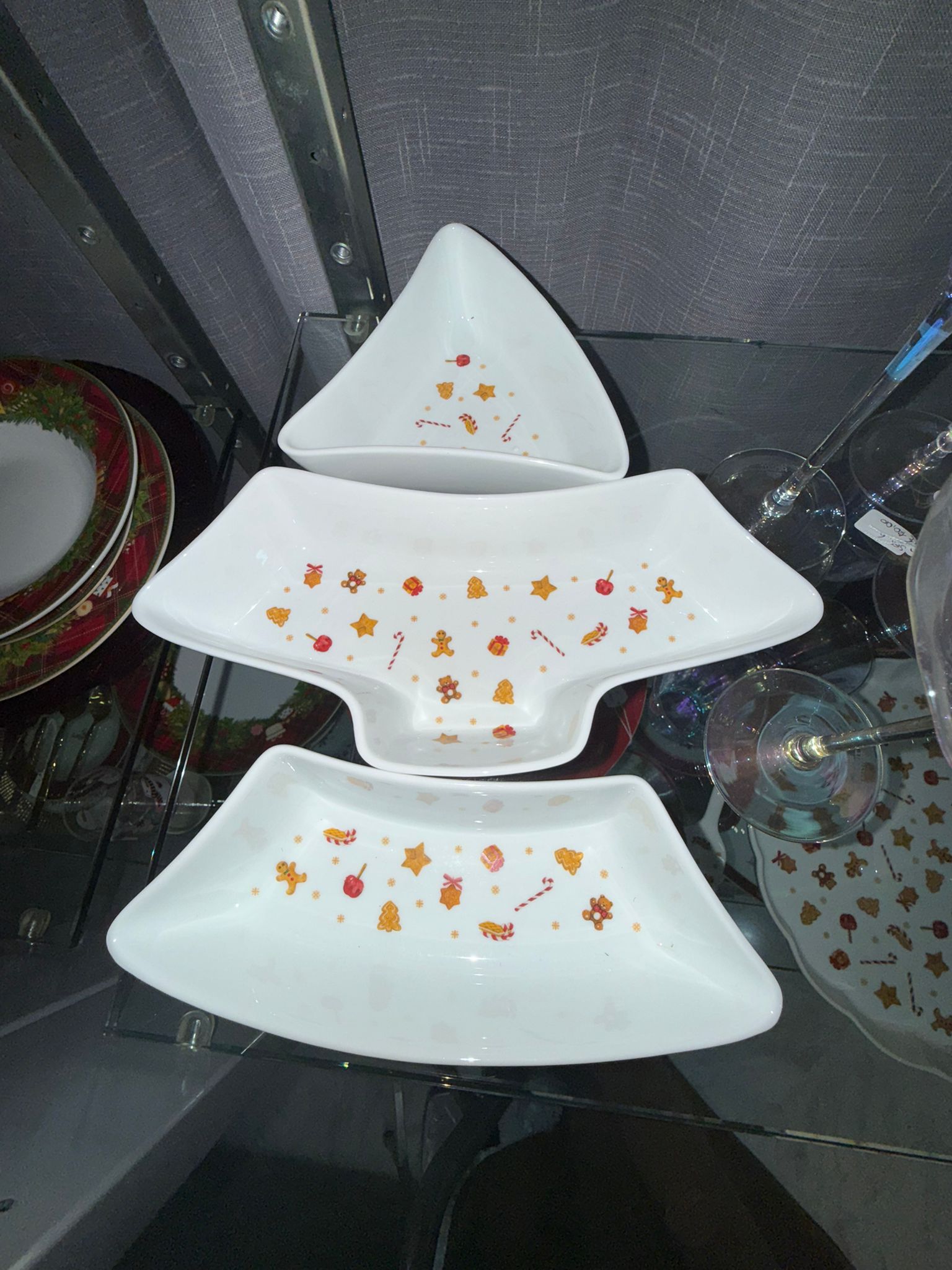 Set antipastiera a forma di albero "Sweet Natale"