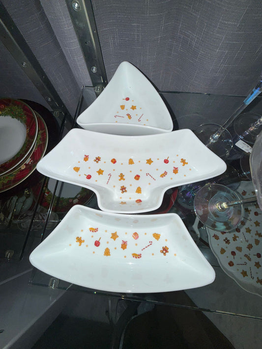 Set antipastiera a forma di albero "Sweet Natale"