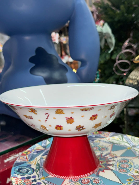 Fruttiera con piede "Sweet Natale"