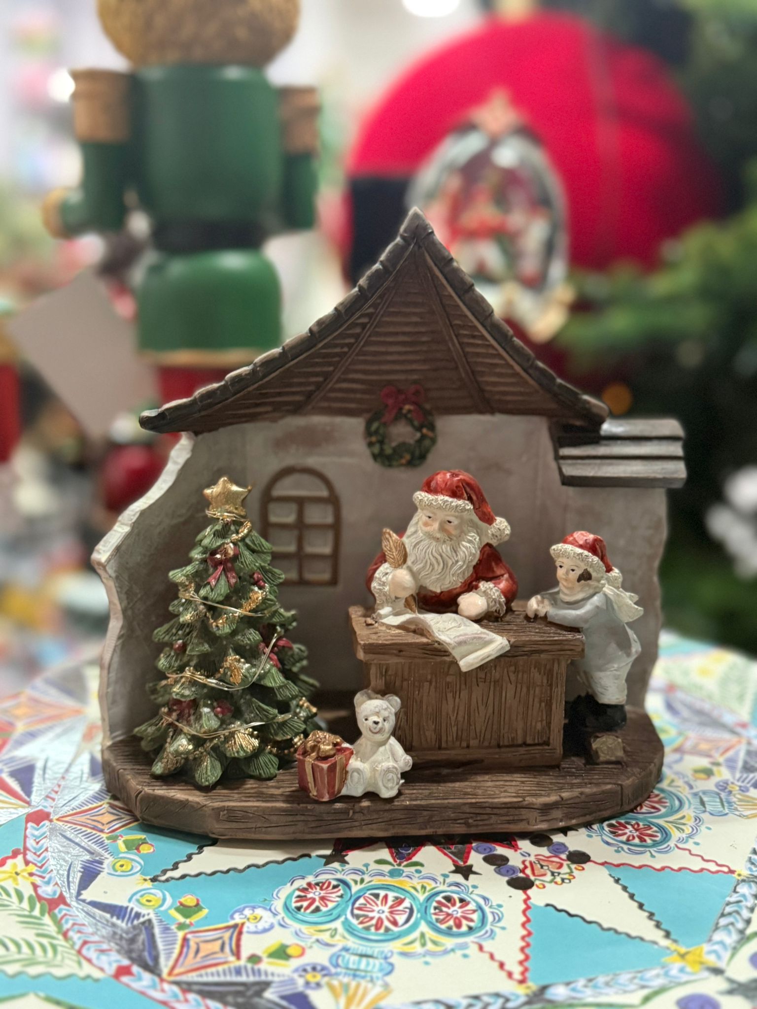 Casa di Babbo Natale con led