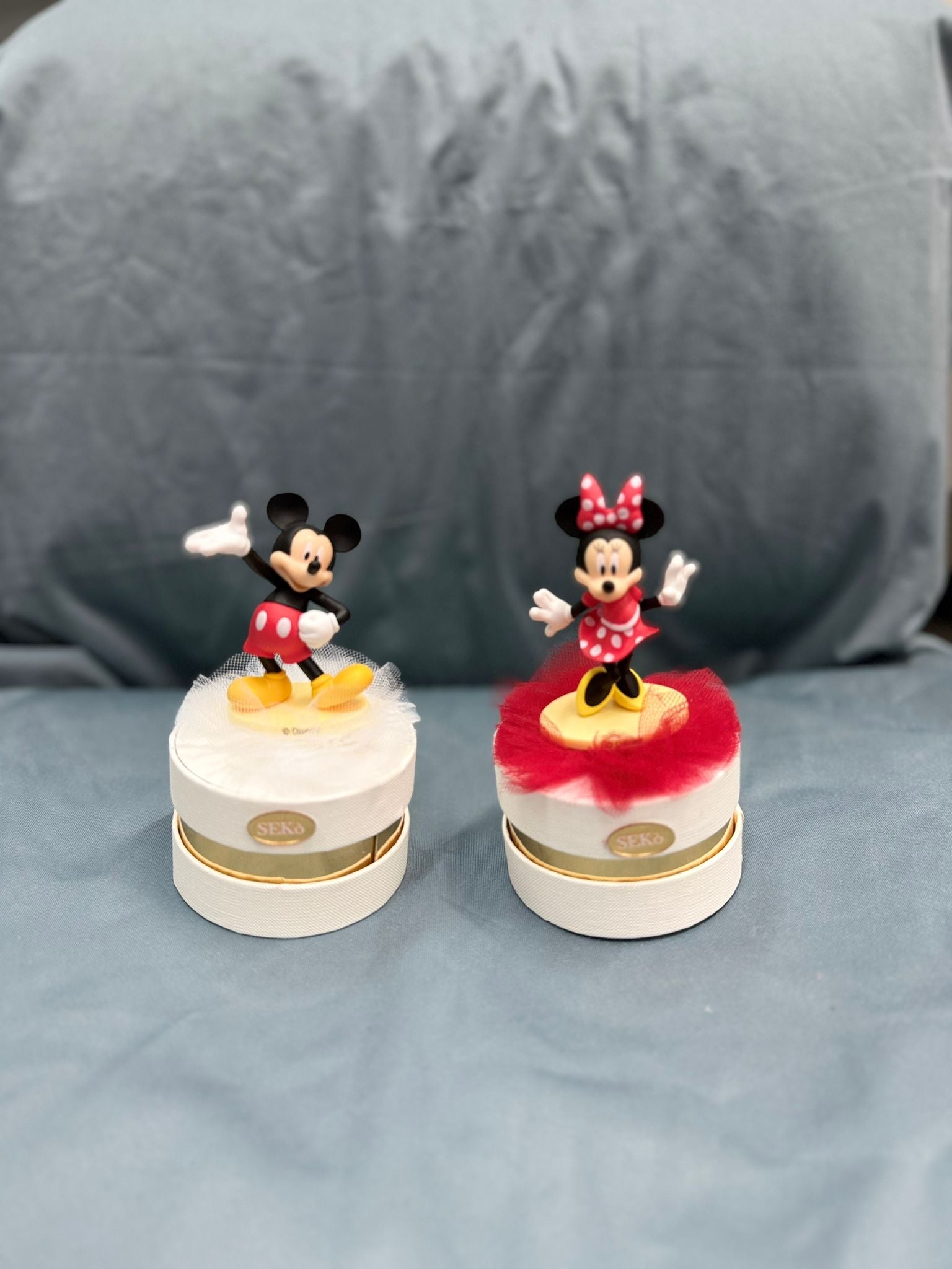 Scatola cilindro Minnie e Topolino