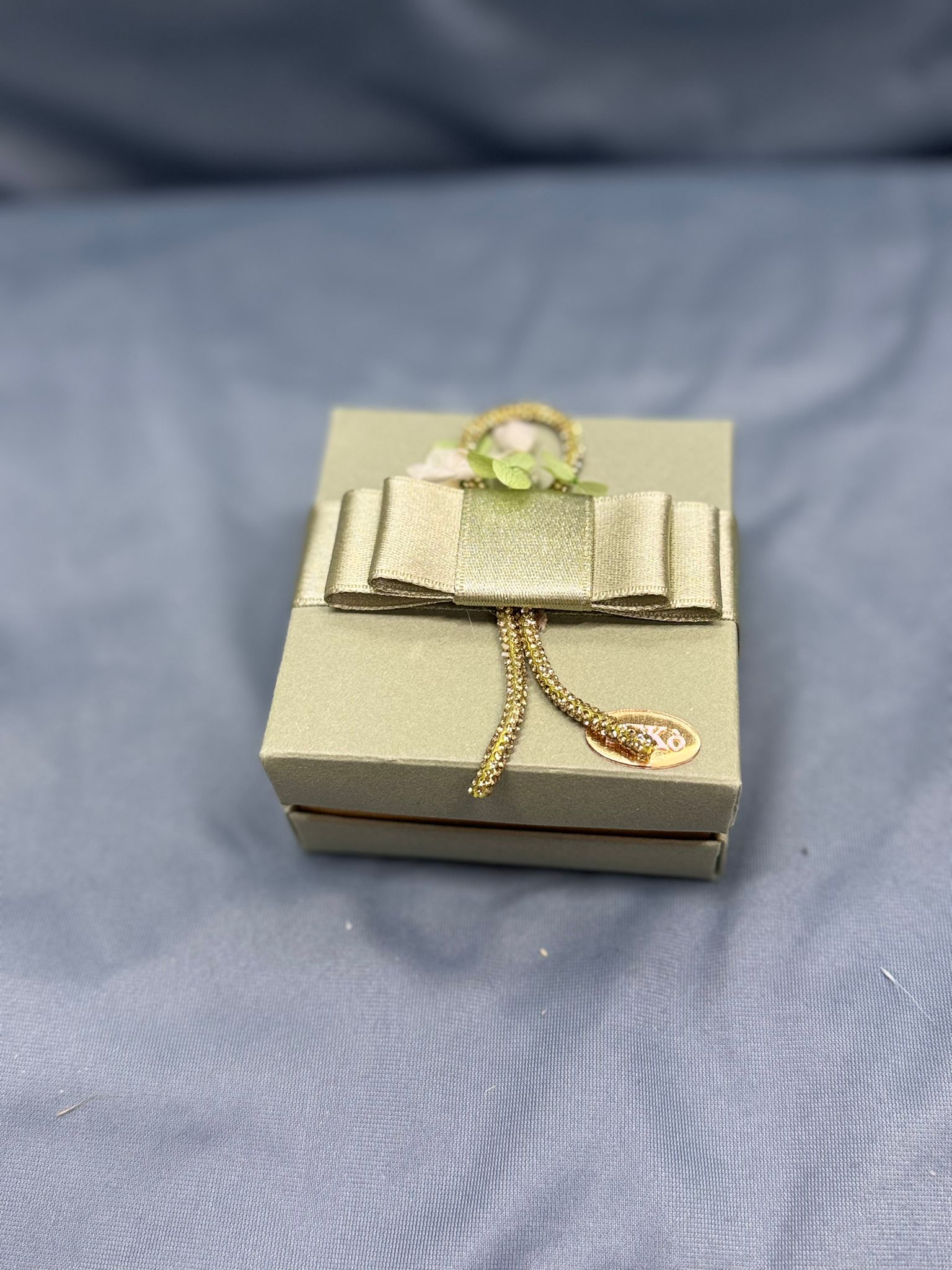 Scatola Quadrata Verde Promessa D'Amore