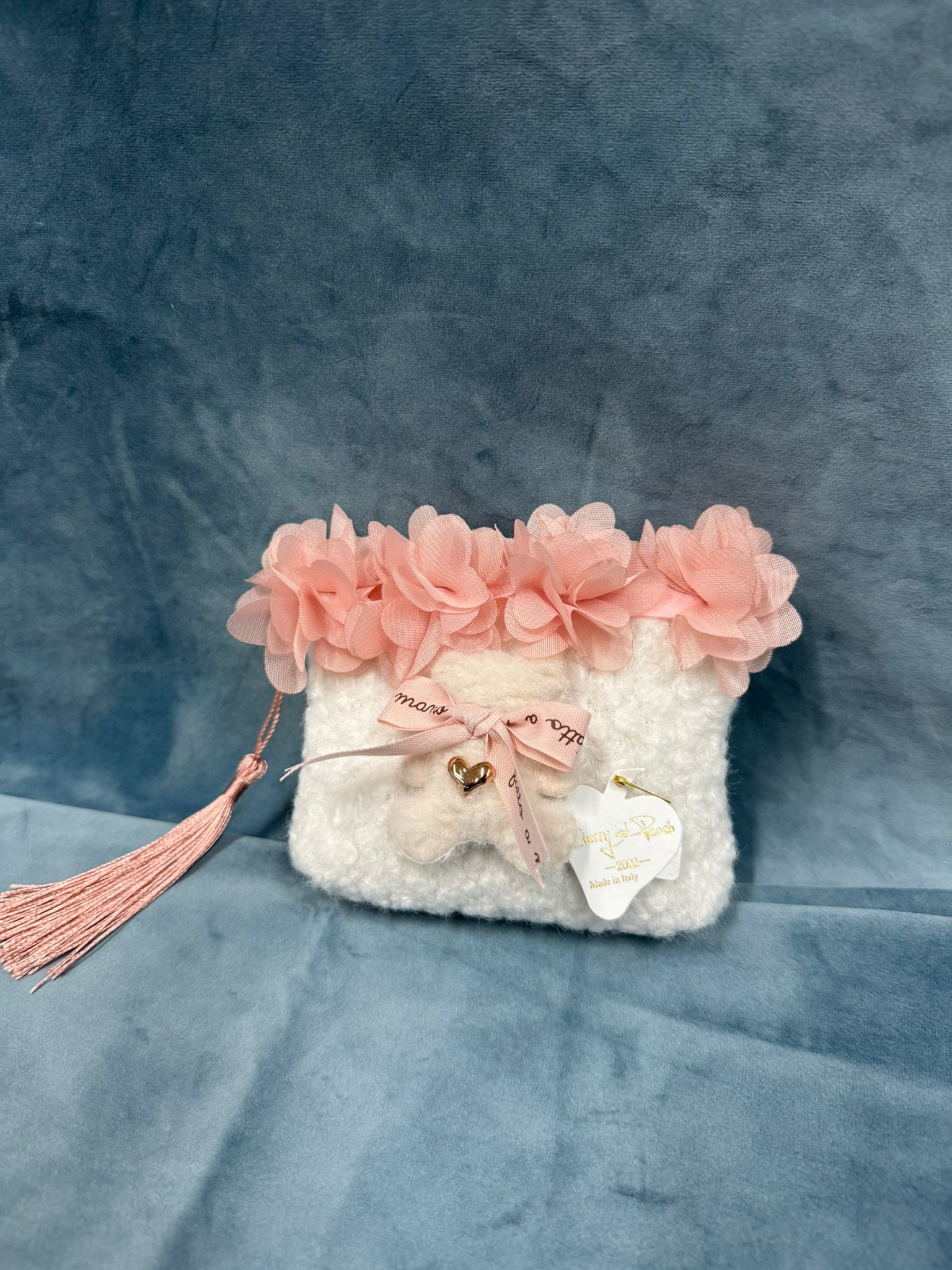 Pochette Bouclé Con Fiori