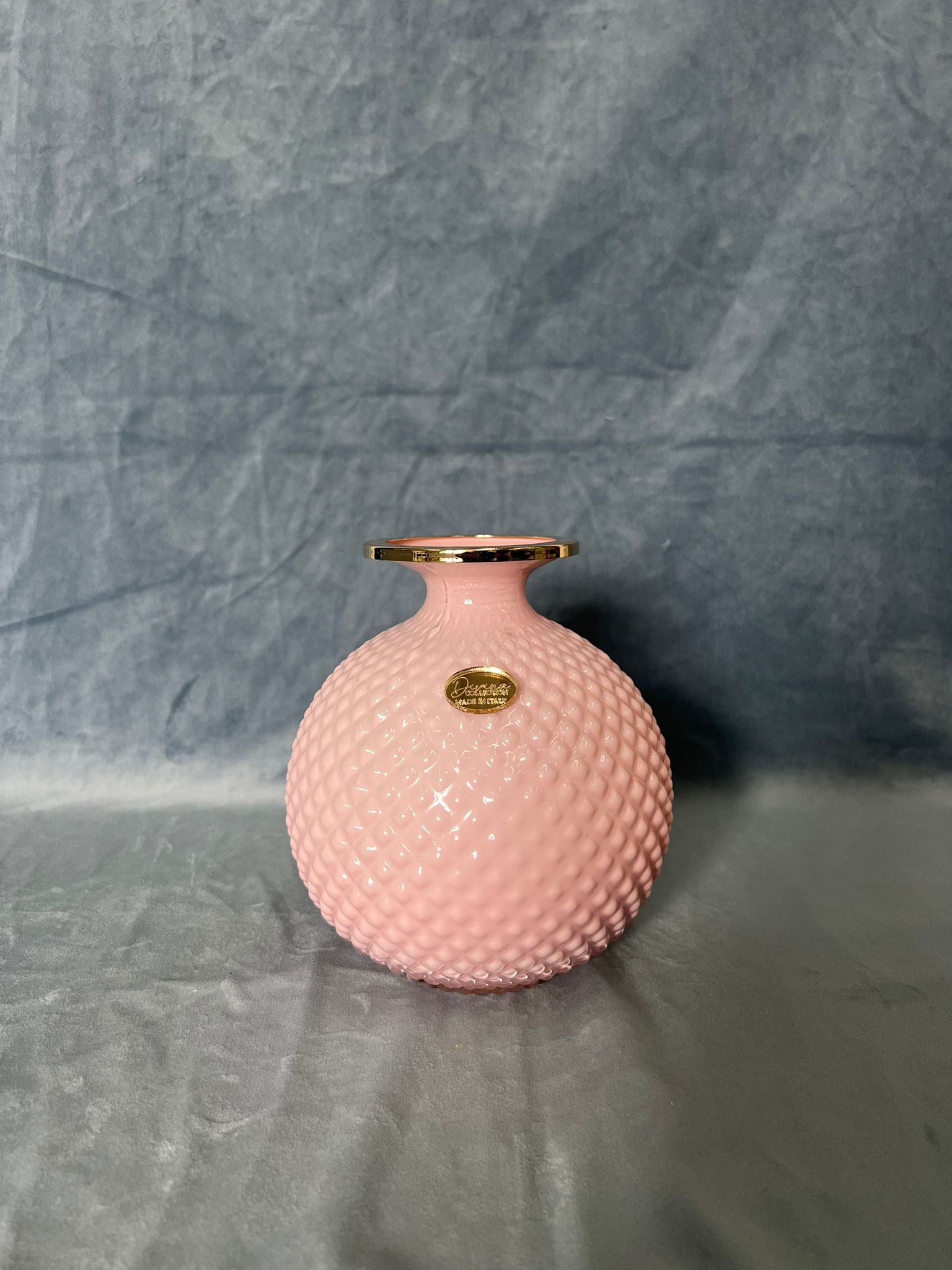 Vaso Serenya Medio Rosa E Oro