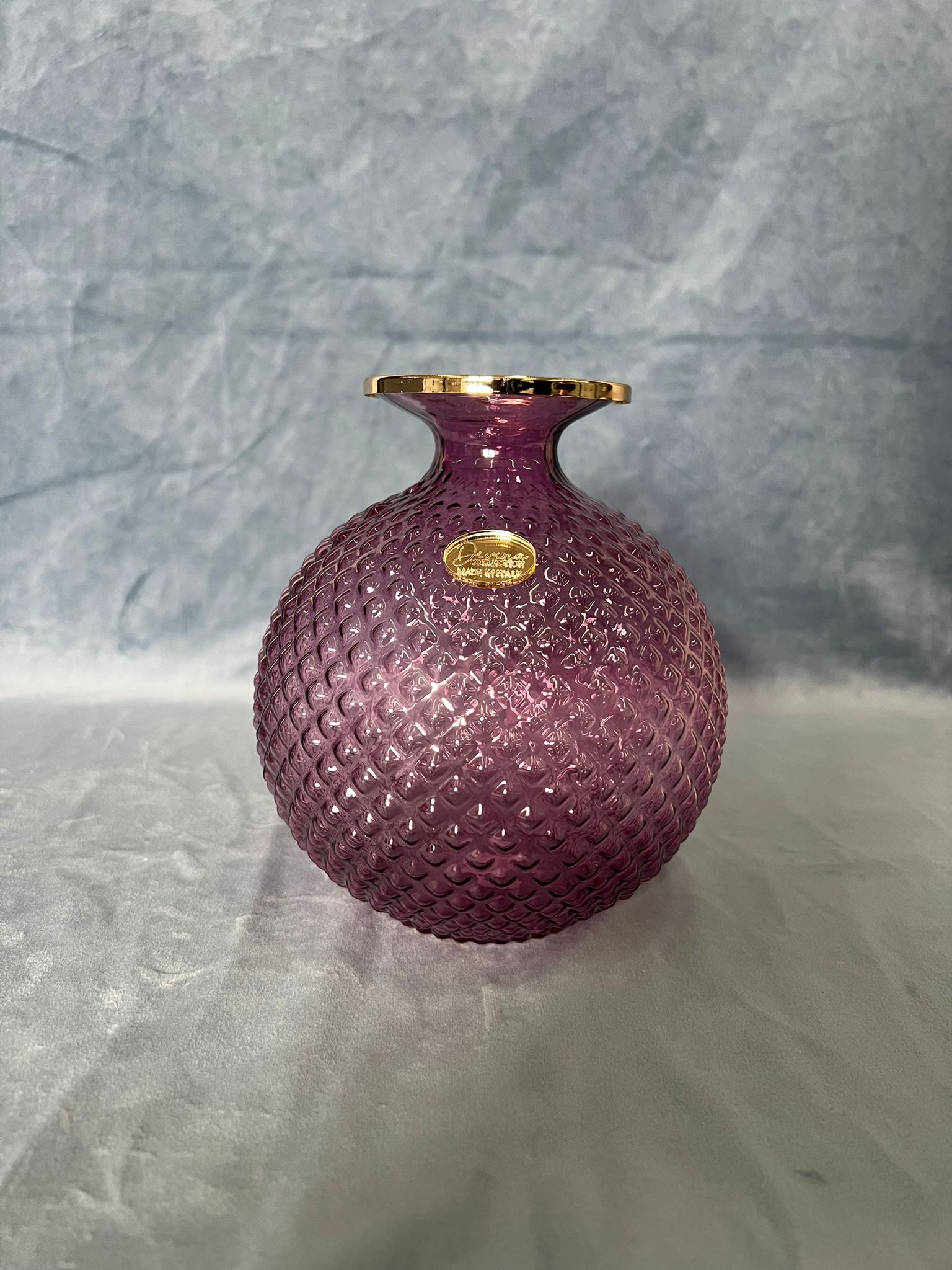 Vaso Serenya Medio Magenta E Oro