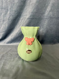 Vaso Sacchetto Verde Con Fiocco