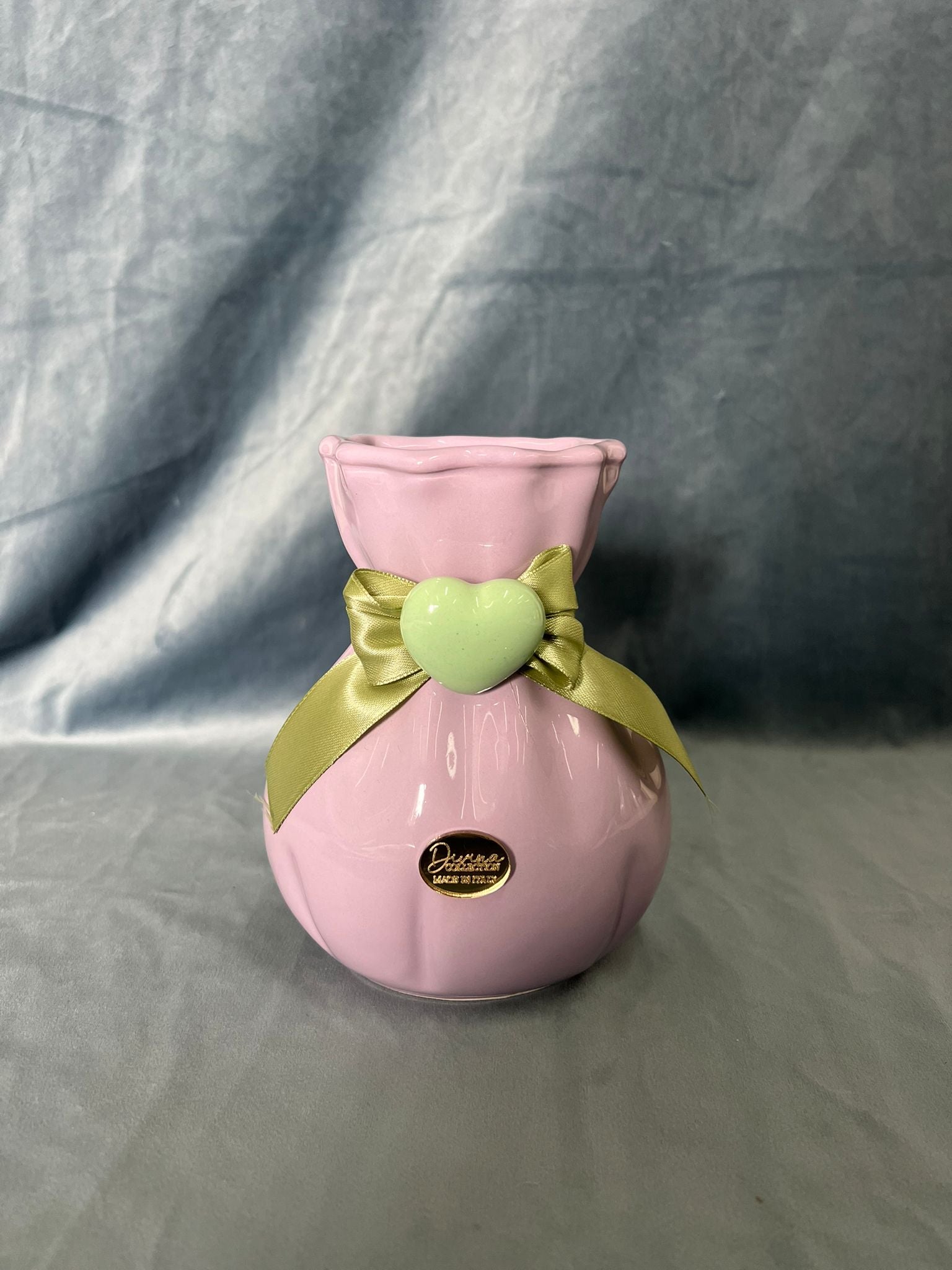 Vaso Sacchetto Malva Con Cuore