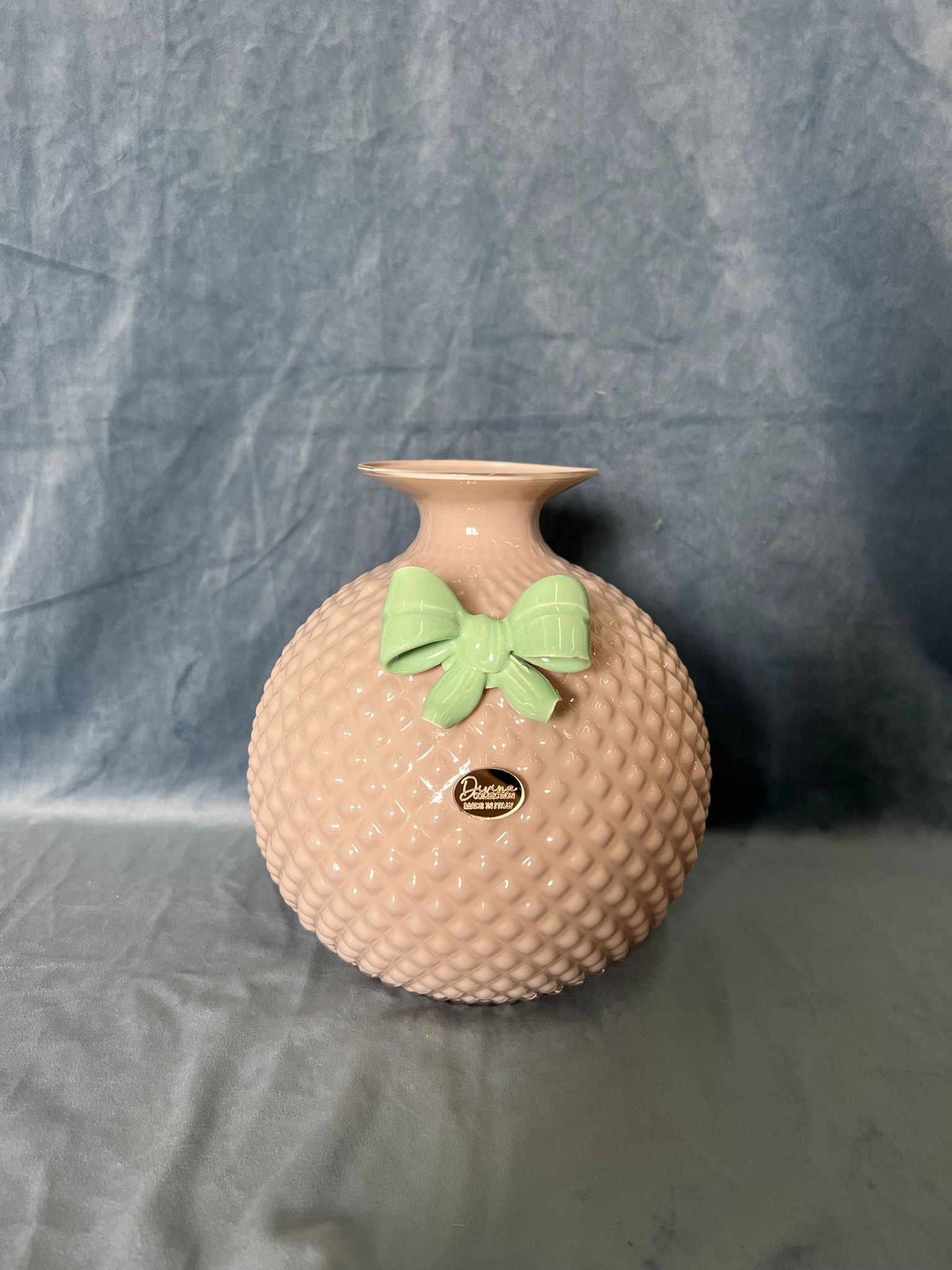 Vaso Serenya Grande Tortora Con Fiocco