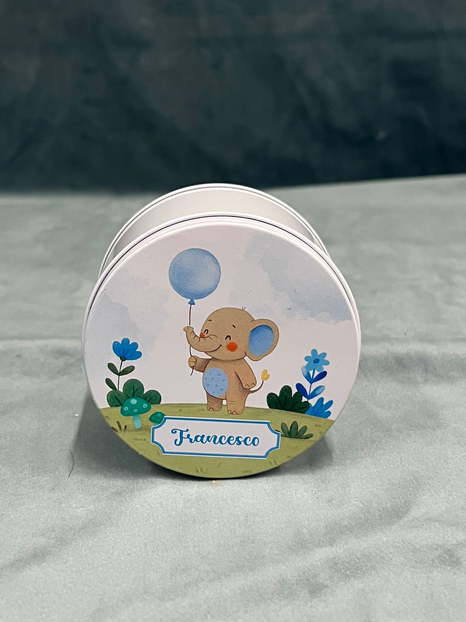 Scatola In Latta Porta Confetti Personalizzabile