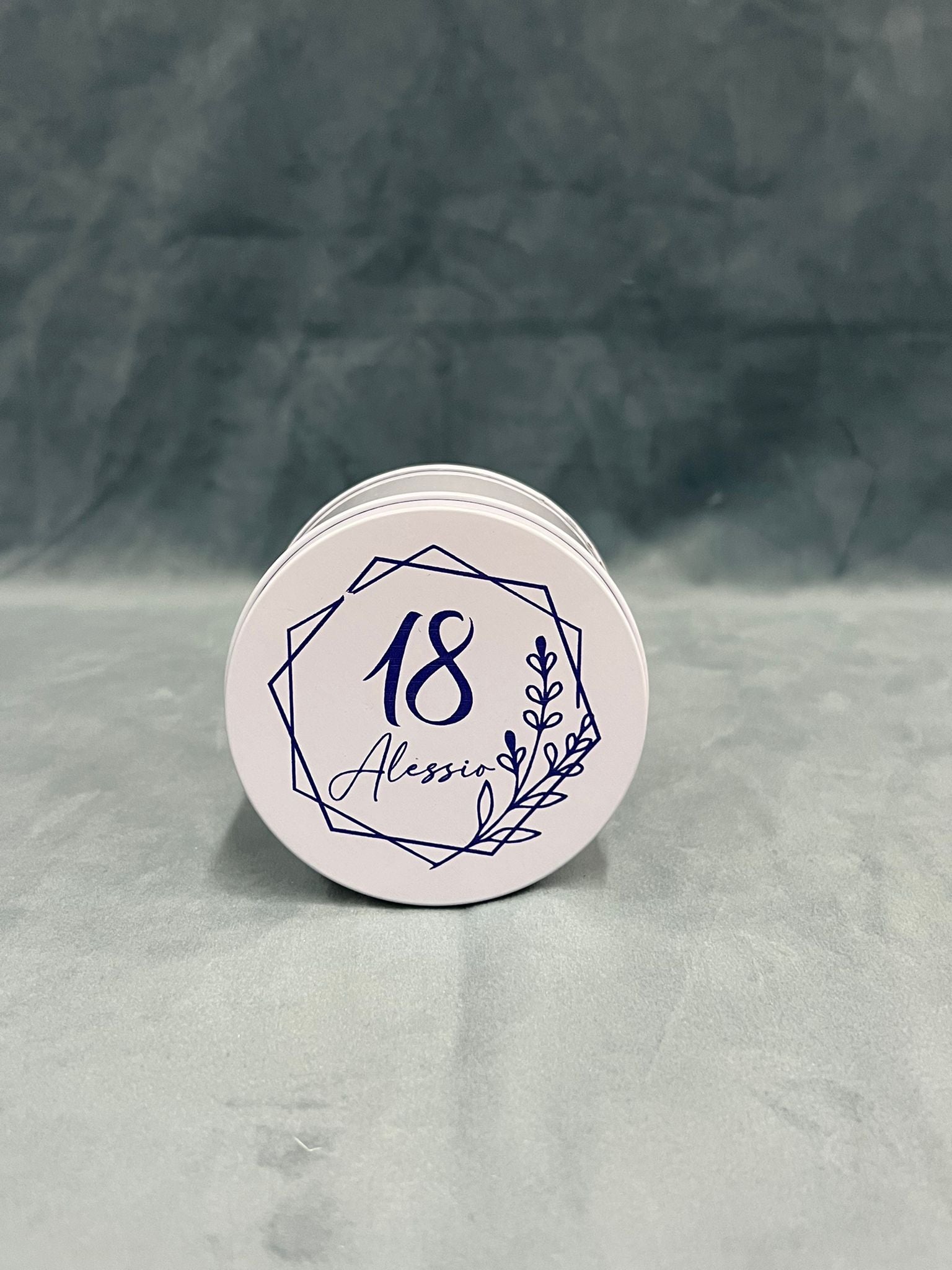 Scatola In Latta Porta Confetti Personalizzabile