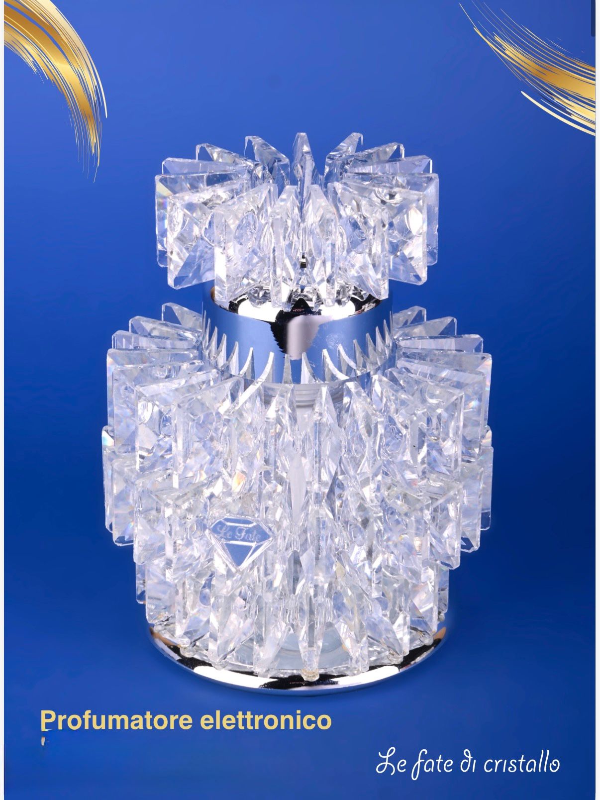 Diffusore Elettrico In Cristallo Argentato