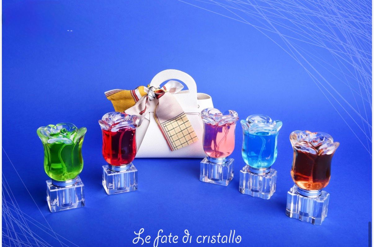 Borsetta Porta Profumo Con Rosa