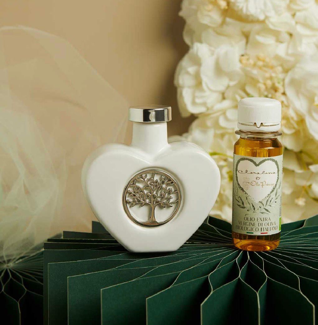 Oliera Cuore Com Olio Albero Della Vita Argento