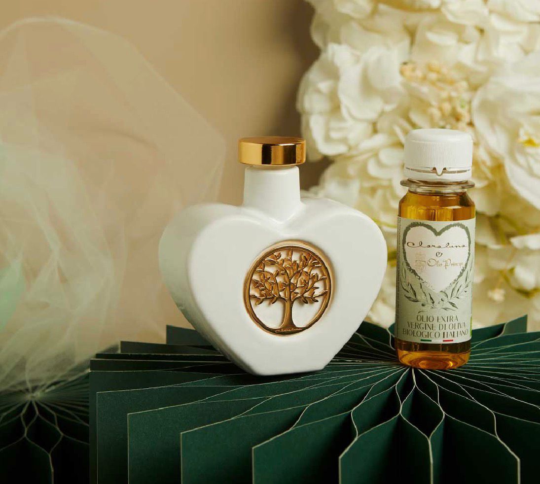 Oliera Cuore Con Olio Albero Della Vita Oro