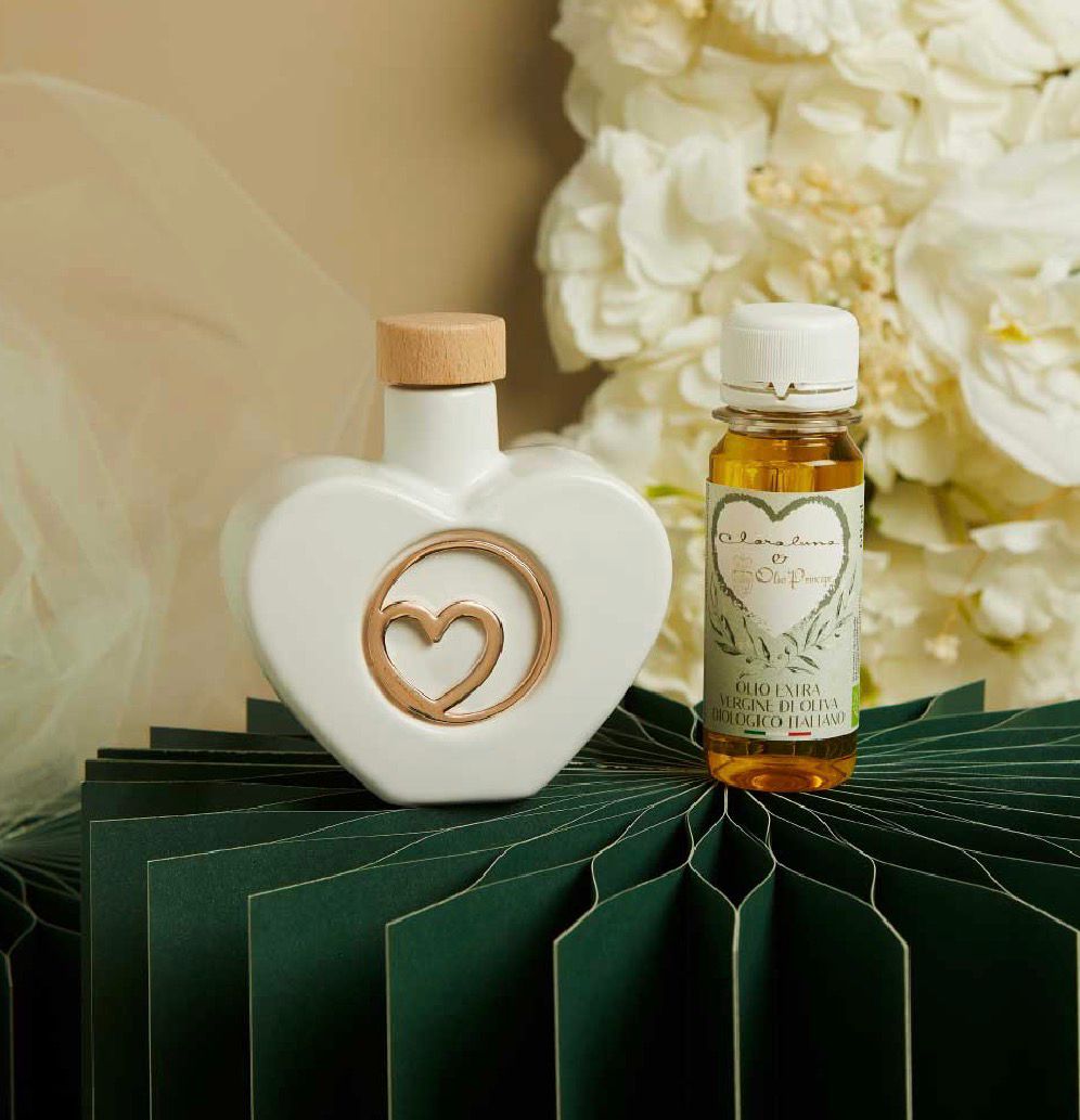 Oliera Cuore Oro Rosa Con Olio