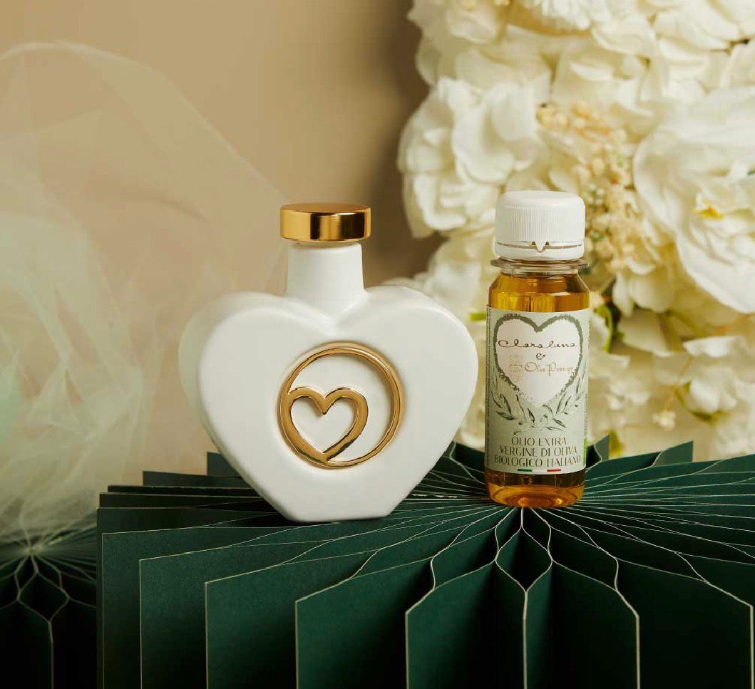 Oliera Cuore Con Olio Cuore Oro