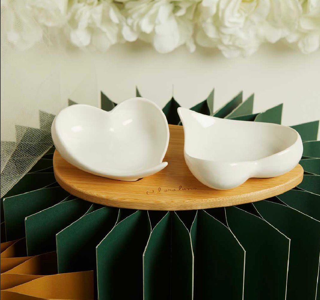 Vassoio Bamboo Con Due Ciotole