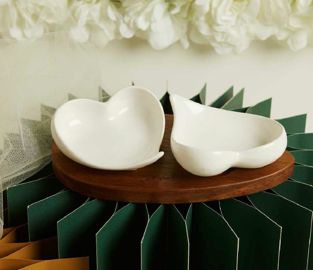 Vassoio Acacia Con Due Ciotole